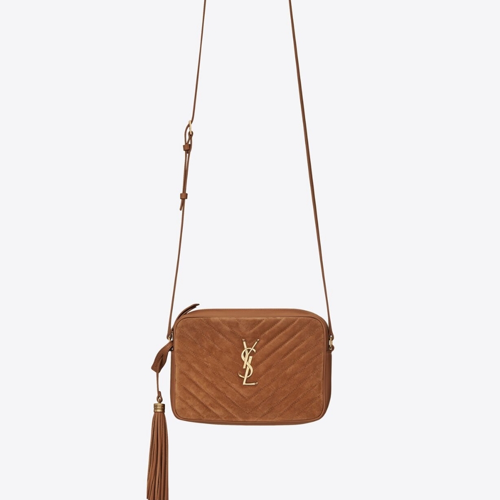 SAINT LAURENT
Medium Lou Satchel Bag in Cinnamon
C